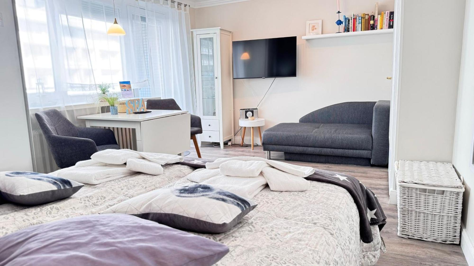 10-105, Sehr Strandnah, Im Herzen Westerlands, Westbalkon, 1 Zi Eksteriør billede